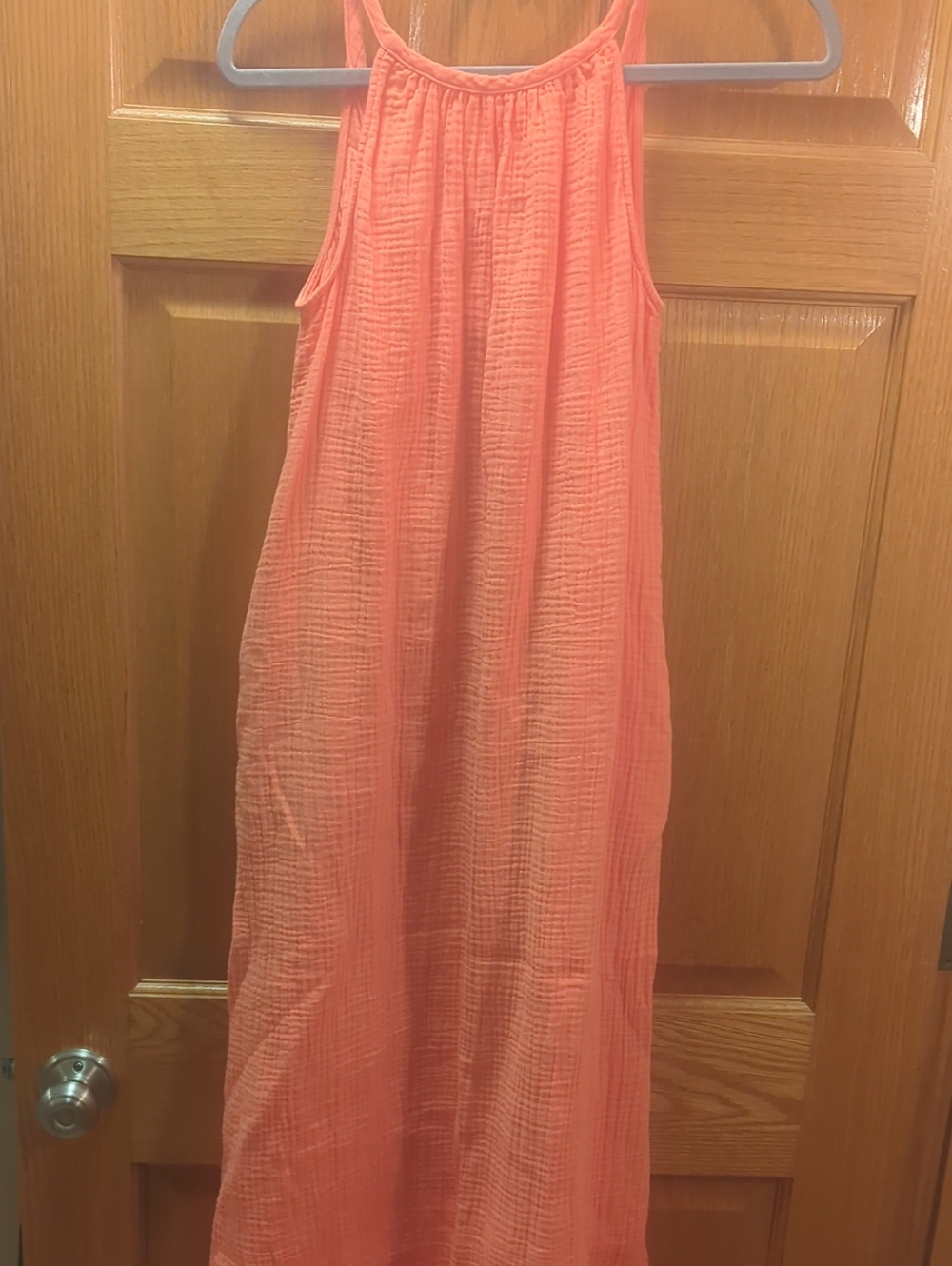 Universal Thread Coral Maxi Dress with Racerback